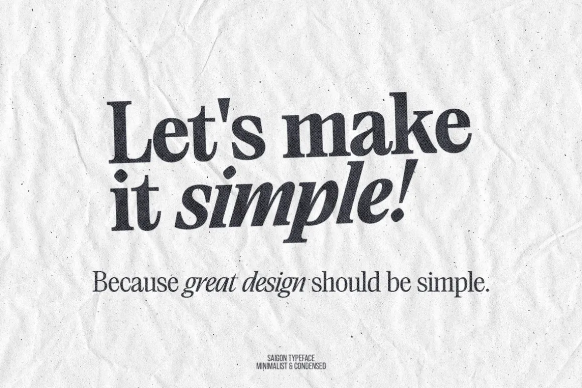 Saigon Minimalist Serif - Basic Pack