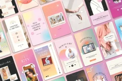 SALE 1274+ Canva Gradient Social Kit