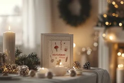 SALE Christmas decor Hand drawing