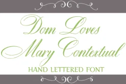Sale-Dom Loves Mary Contextual Font