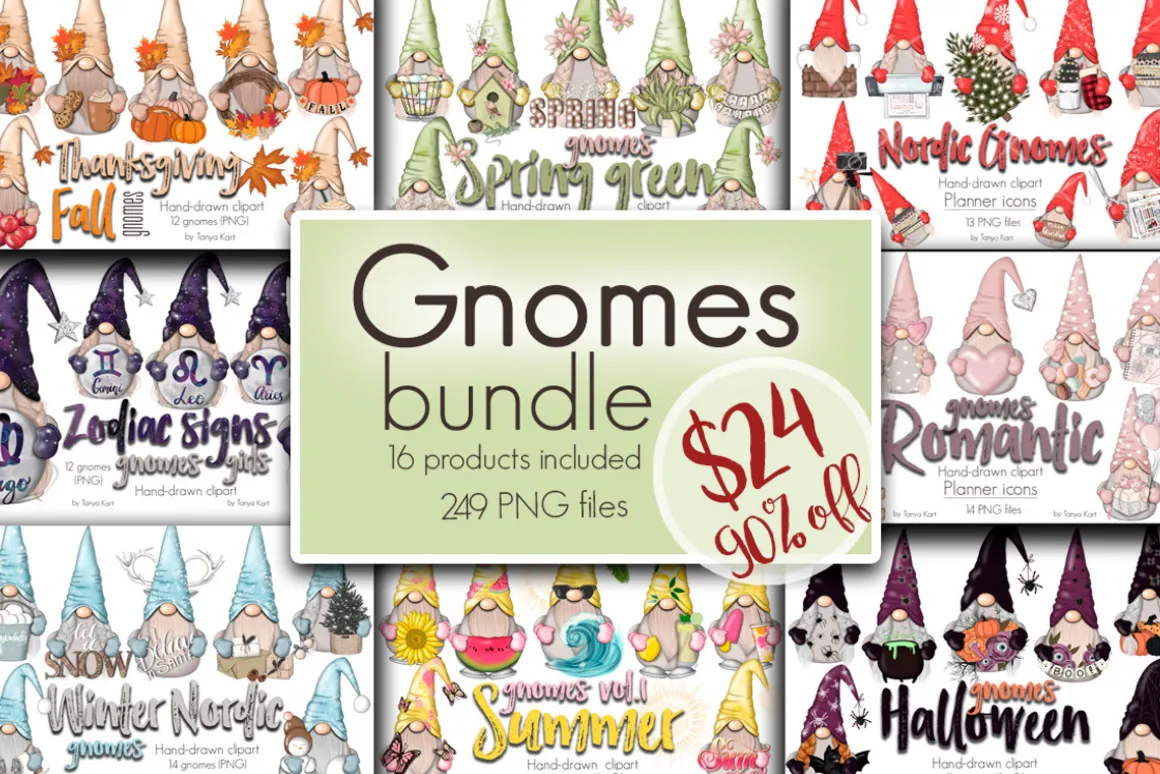 SALE Gnomes Bundle