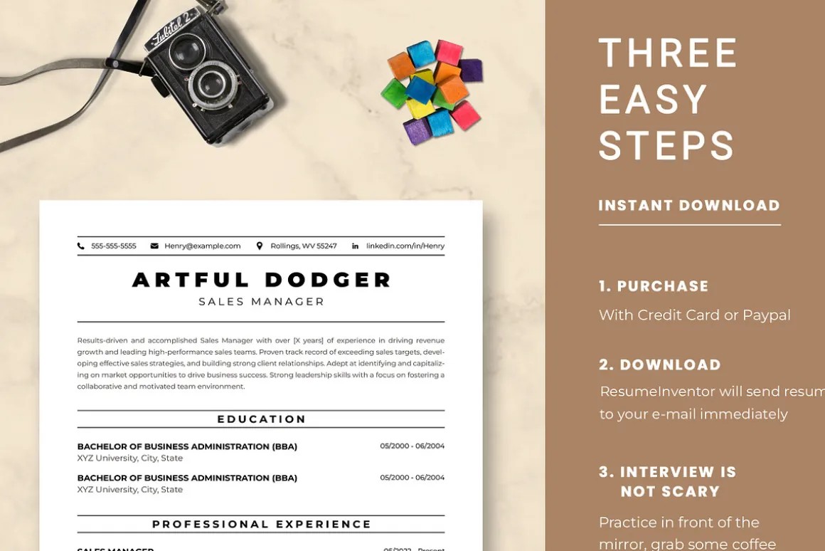 Sales Manager Resume Template