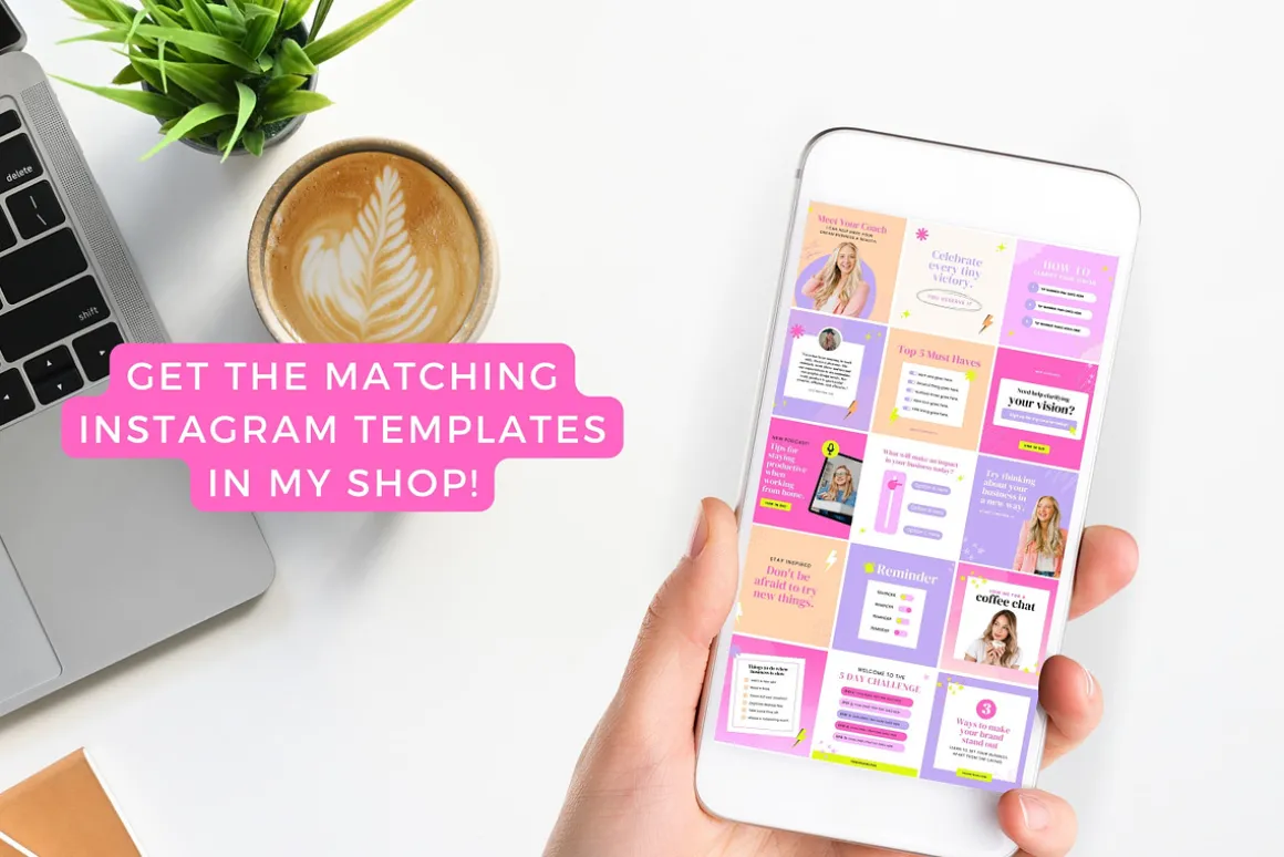 Sales Page Template, Canva Website