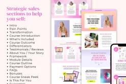 Sales Page Template, Canva Website