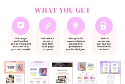 Sales Page Template, Canva Website