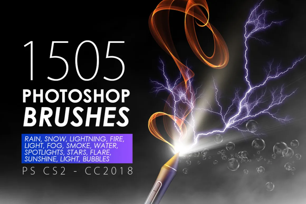 SALE! 1505 VFX Photoshop Brushes