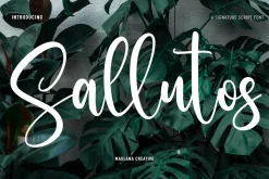 Sallutos Signature Script Font