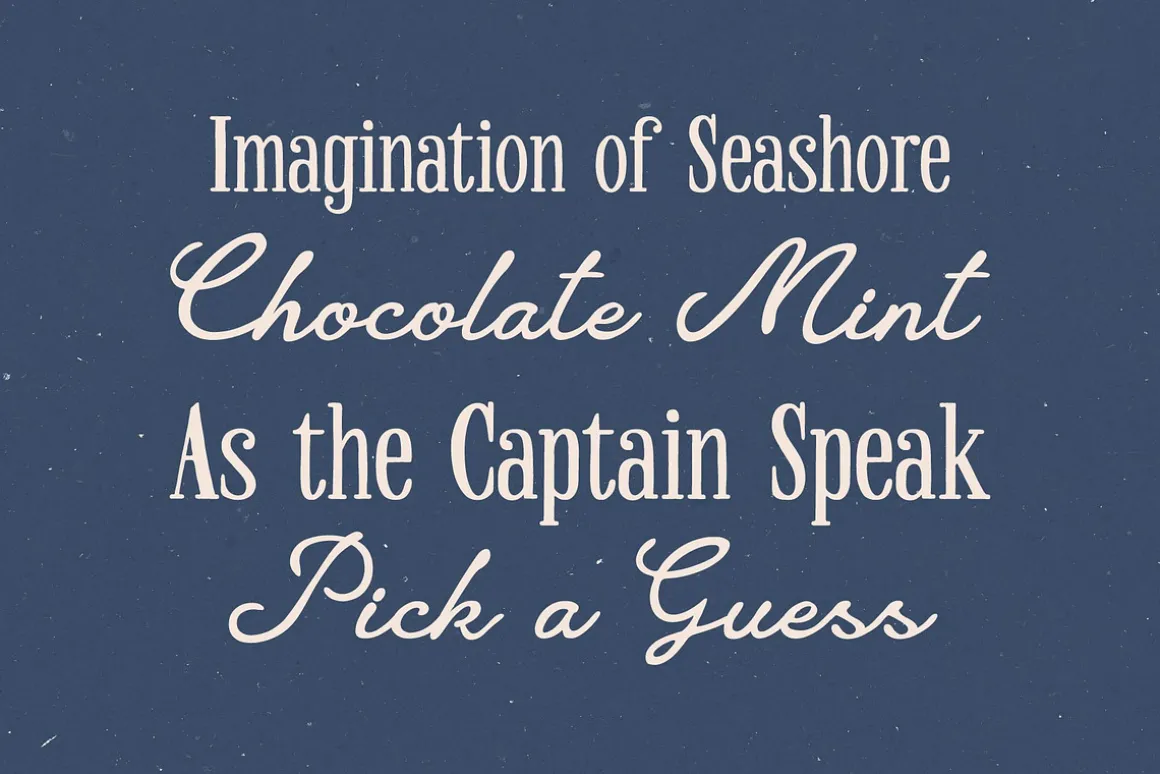 Salt Blue; Romantic Font Duo