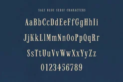 Salt Blue; Romantic Font Duo
