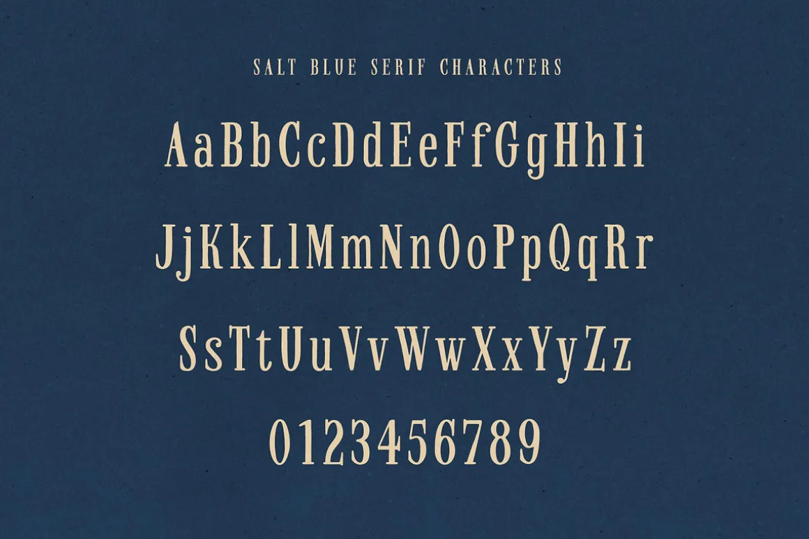 Salt Blue; Romantic Font Duo