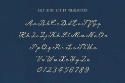 Salt Blue; Romantic Font Duo