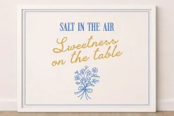 Salt Blue; Romantic Font Duo