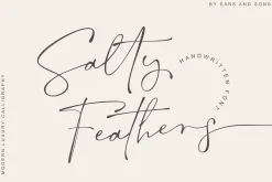 Salty Feathers - Modern Script