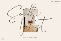 Salty Feathers - Modern Script