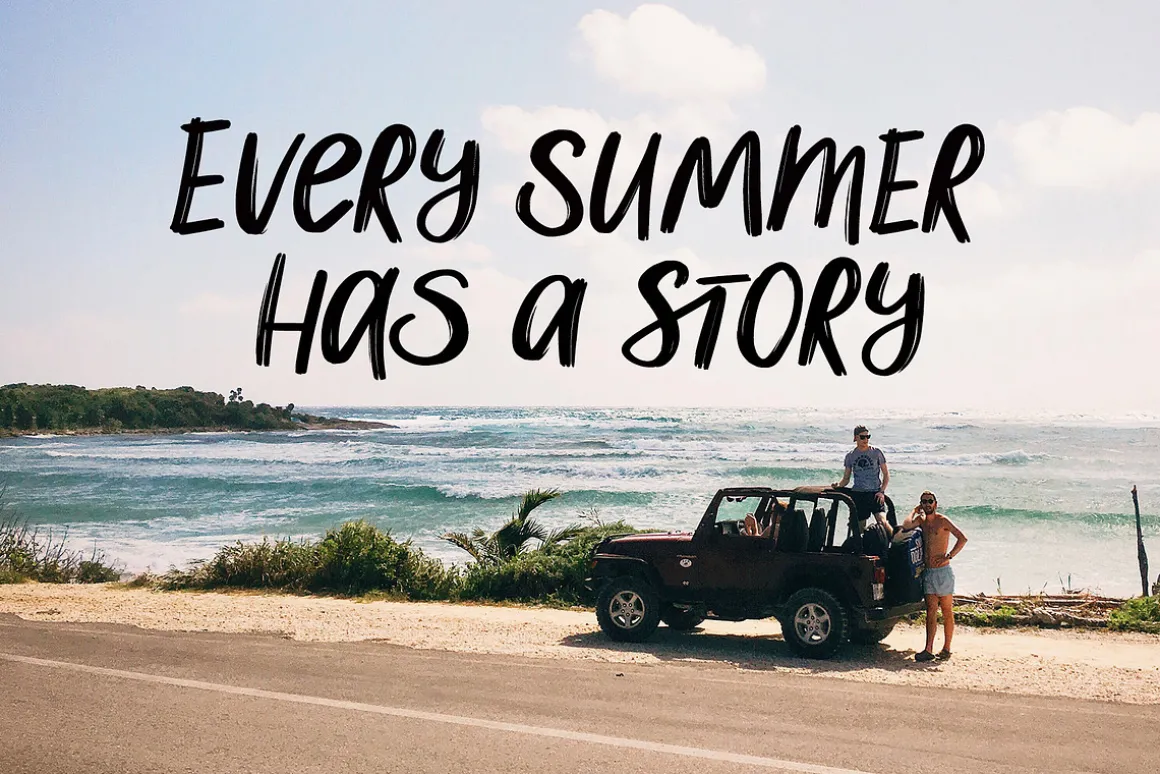 Salty Soul handwritten font sea