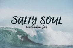 Salty Soul handwritten font sea