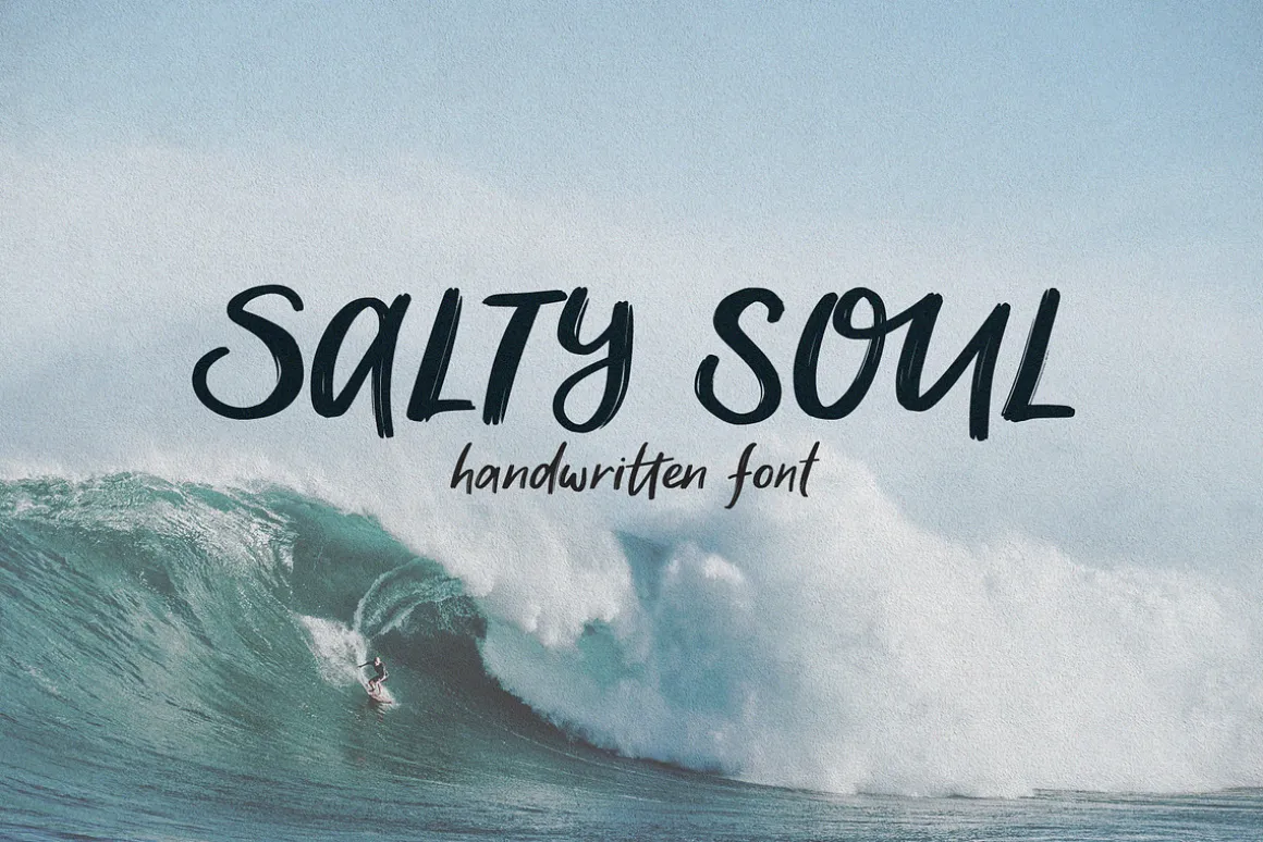 Salty Soul handwritten font sea