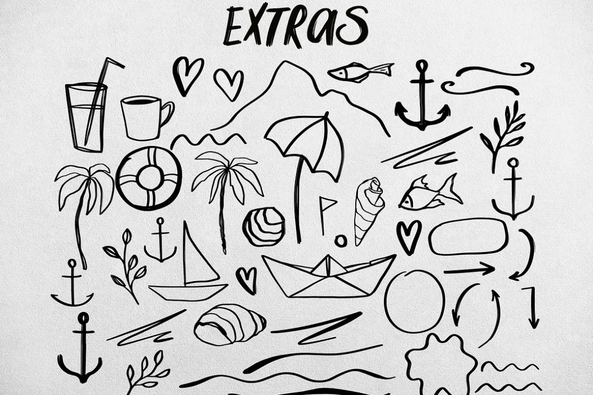 Salty Soul handwritten font sea