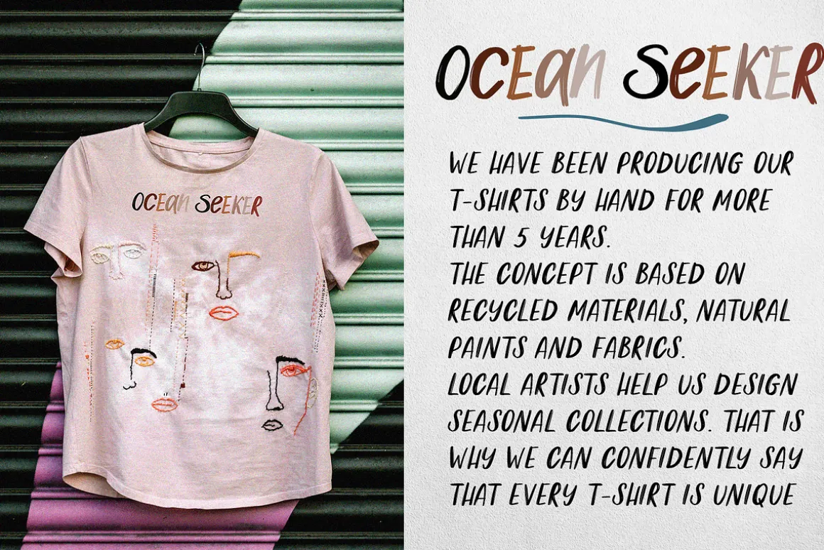 Salty Soul handwritten font sea