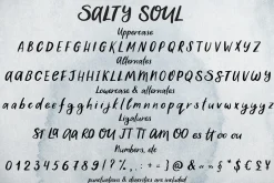 Salty Soul handwritten font sea