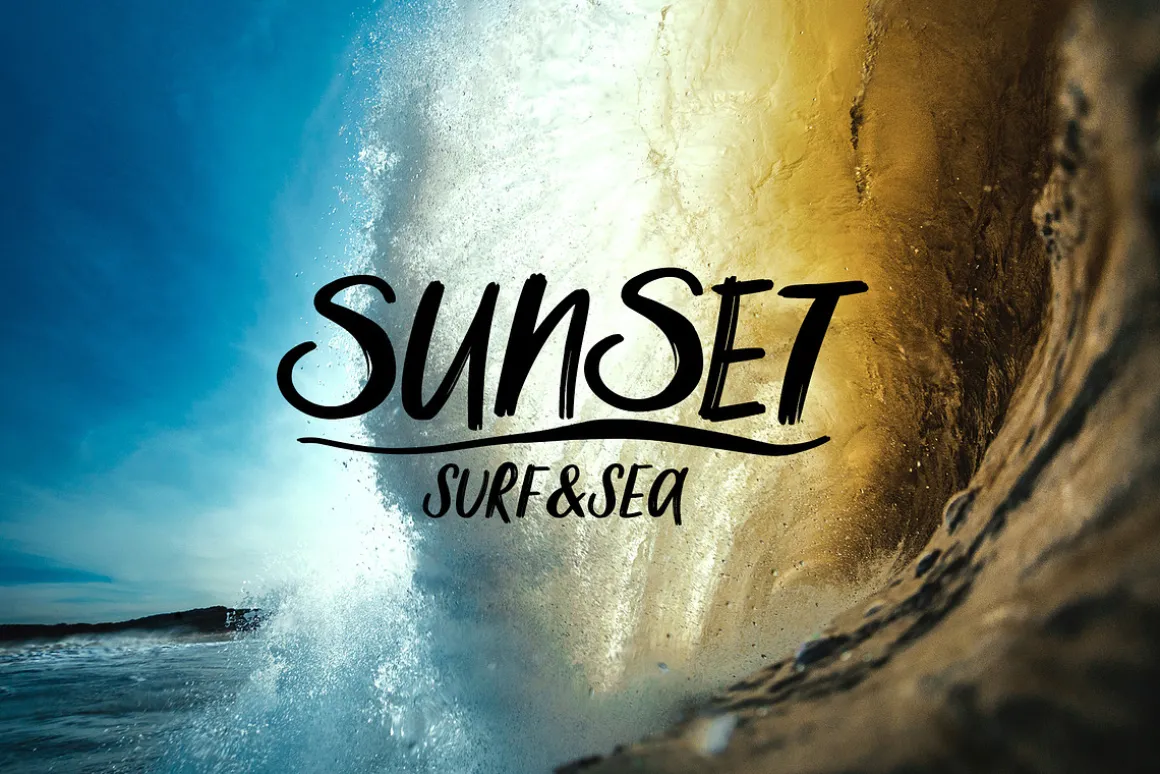 Salty Soul handwritten font sea