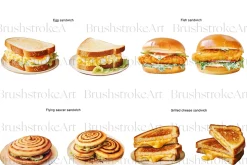 Sandwich Clipart, BLT Sandwich PNG