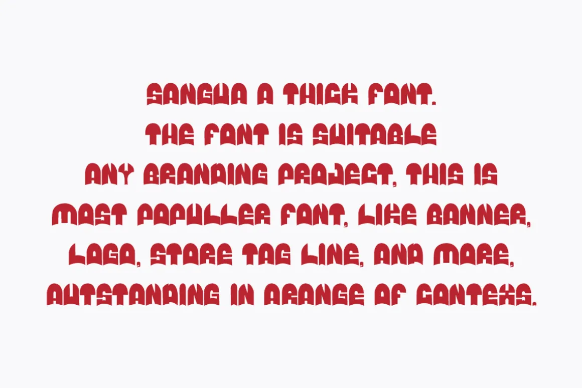 Sangua - Fancy Font