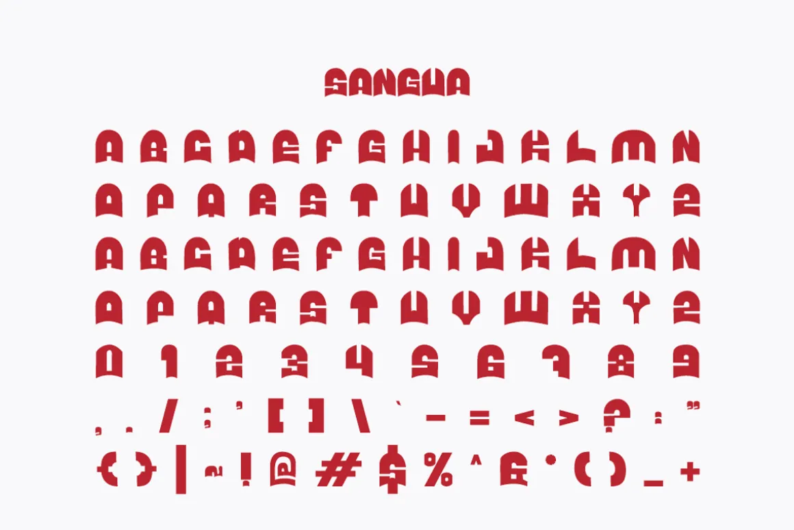 Sangua - Fancy Font