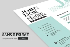 Sans Resume -Cover Letter -Portfolio
