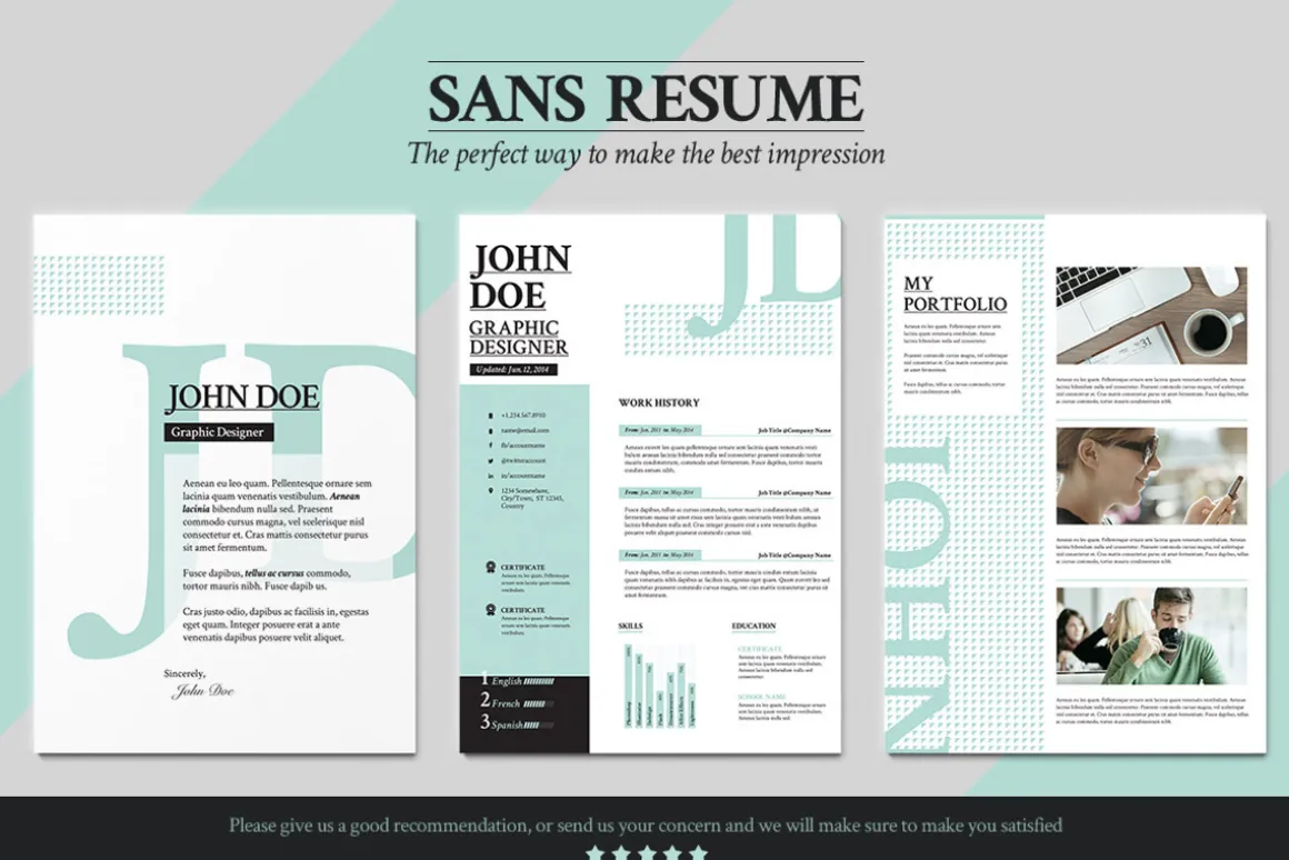 Sans Resume -Cover Letter -Portfolio