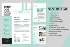 Sans Resume -Cover Letter -Portfolio
