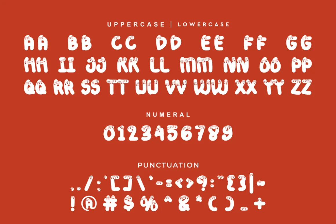 Santa Candy - Christmas Font