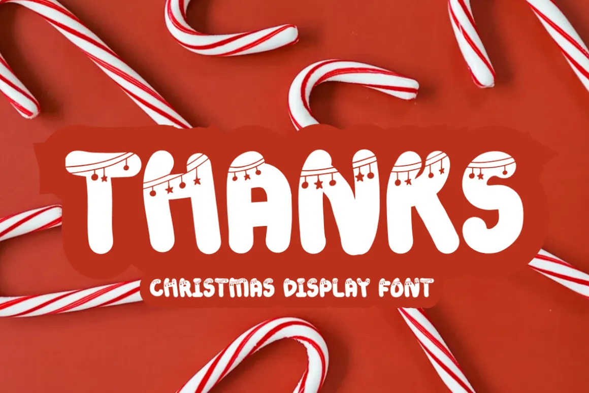 Santa Candy - Christmas Font