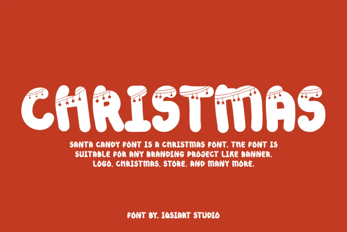 Santa Candy - Christmas Font