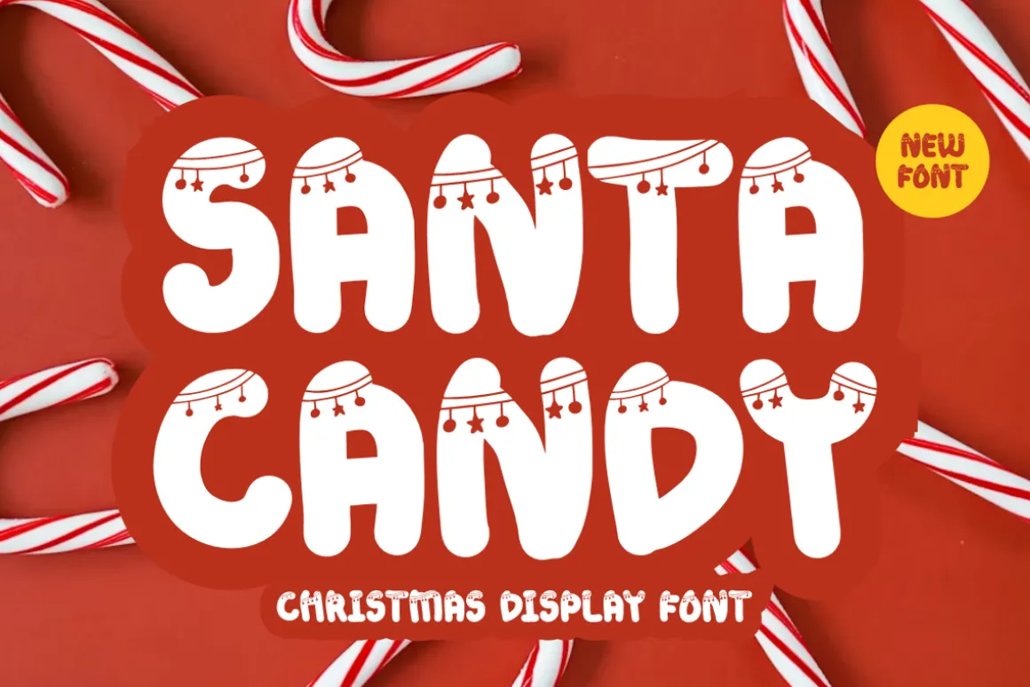 Santa Candy - Christmas Font