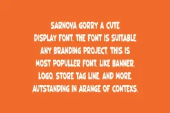 Sarnova Gorry - Cute Font
