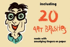 1950s Artist Brush Pack