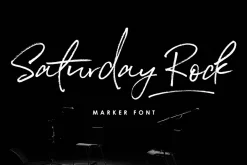 Saturday Rock Font
