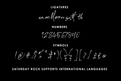 Saturday Rock Font