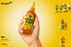 Sauce Bottle Mockup Set
