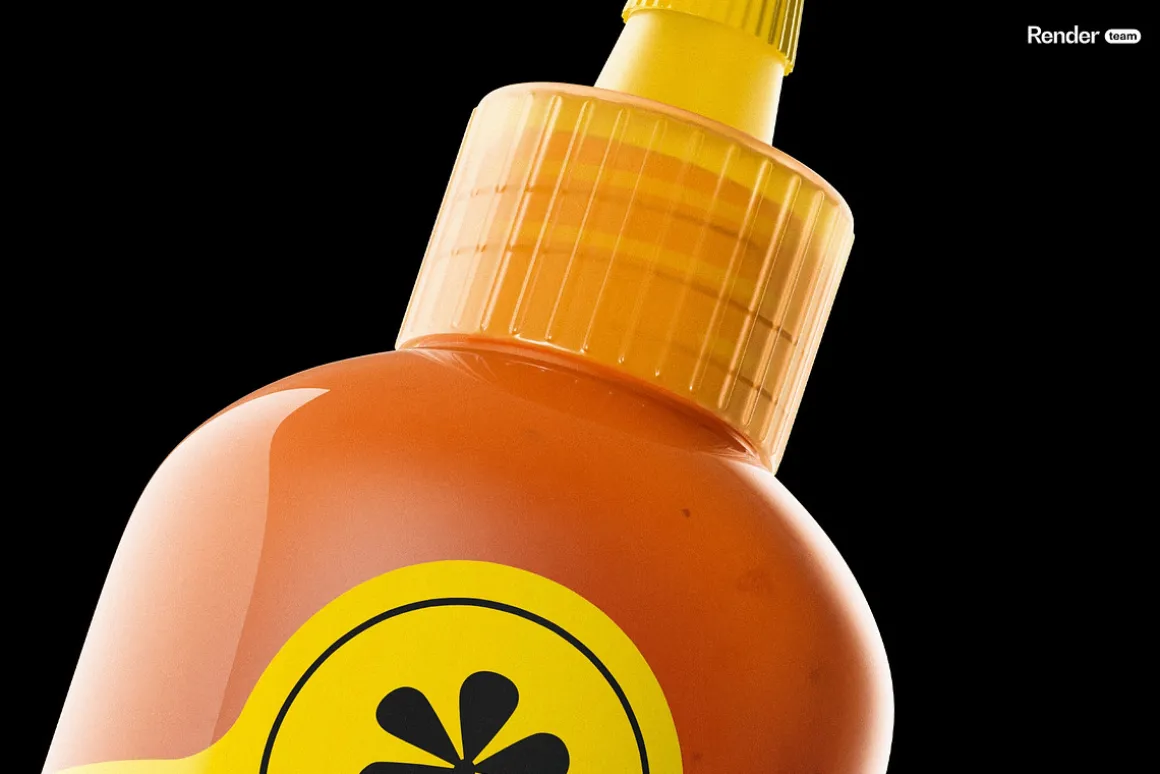 Sauce Bottle Mockup Set