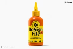 Sauce Bottle Mockup Set