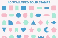 Scalloped Shapes Procreate Brush Set