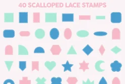 Scalloped Shapes Procreate Brush Set
