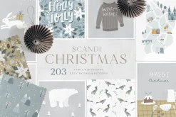 Scandi Christmas maps, cards creator