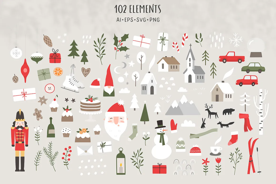 Scandi Christmas. Winter collection