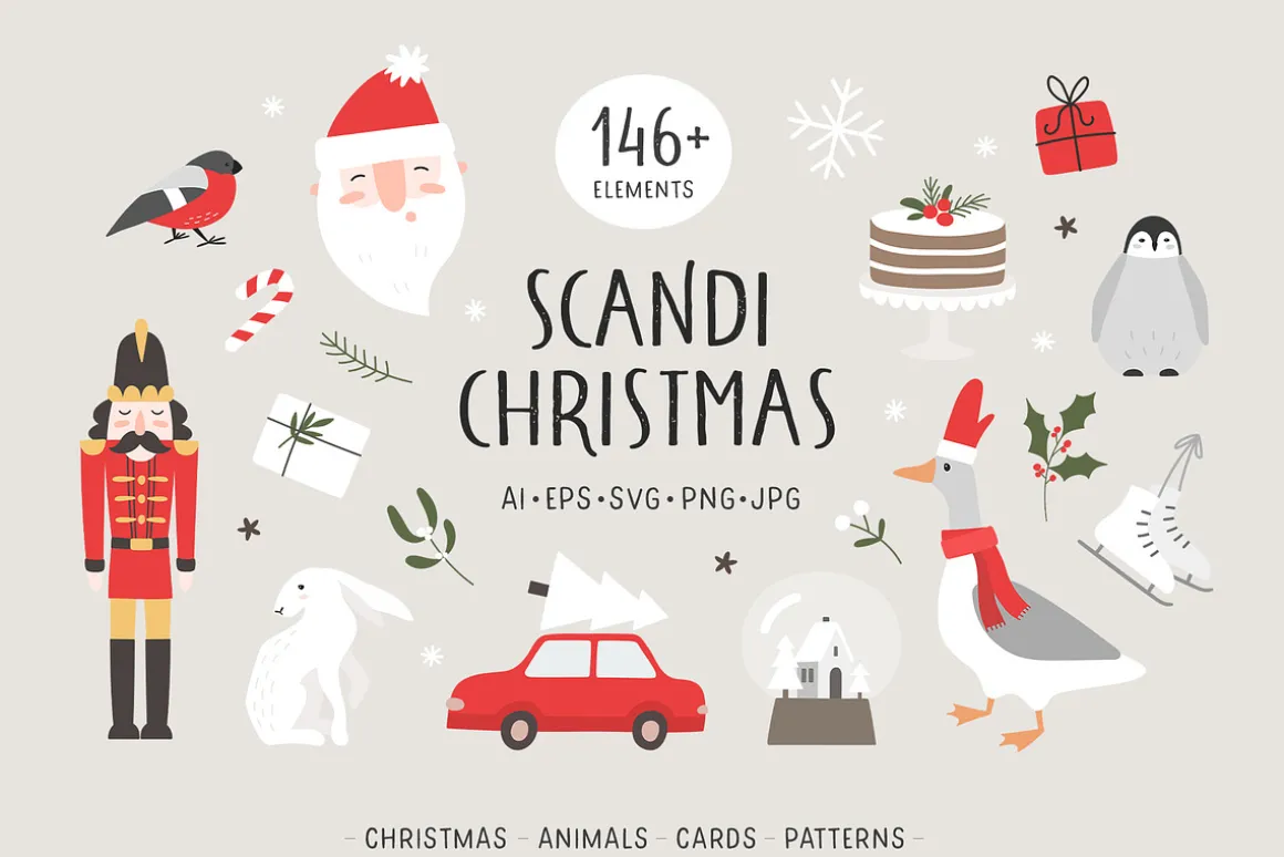 Scandi Christmas. Winter collection