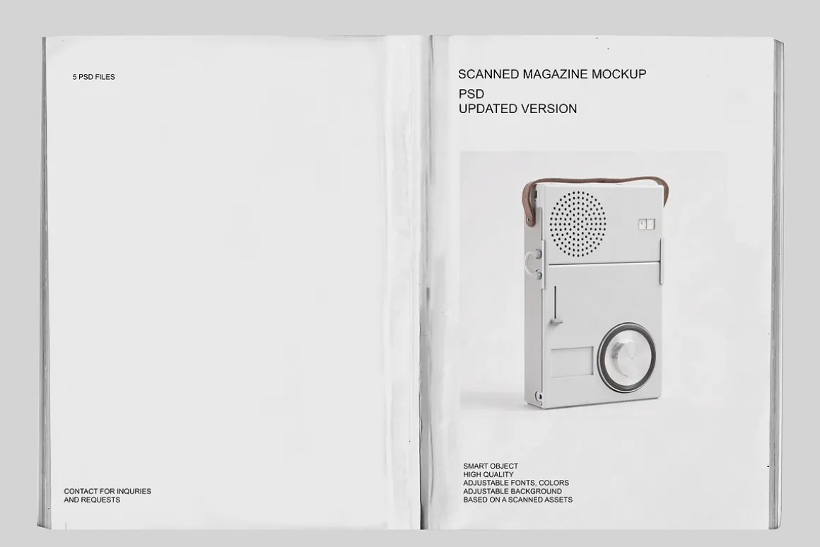 Scanned Magazine Mockup