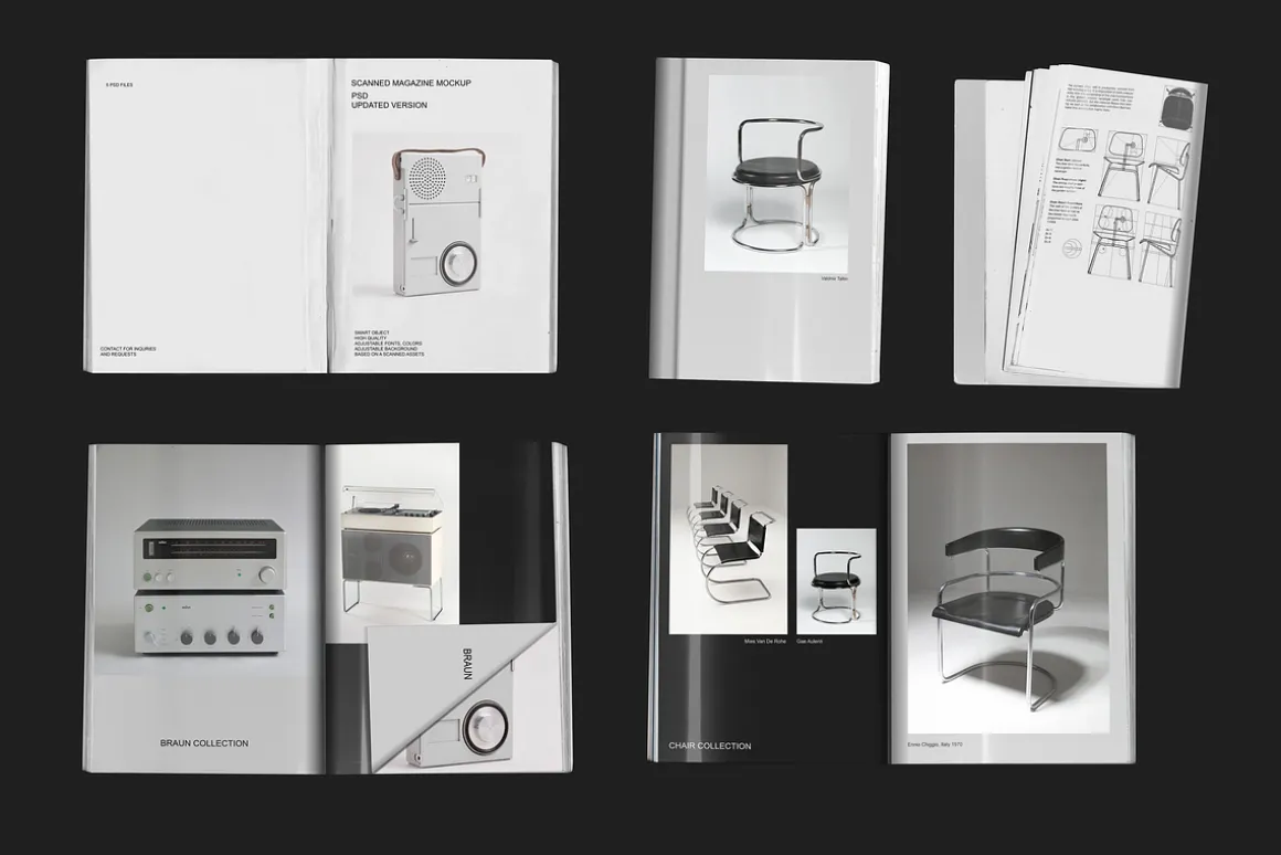 Scanned Magazine Mockup