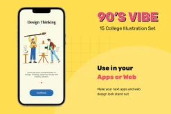 Scene College Life Illustrations